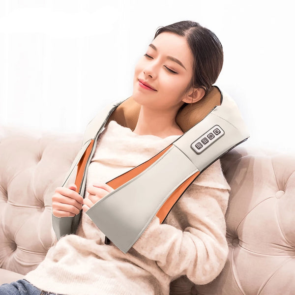 U Shape Electrical Infrared Heated Shiatsu Kneading Neck Shoulder Massager
