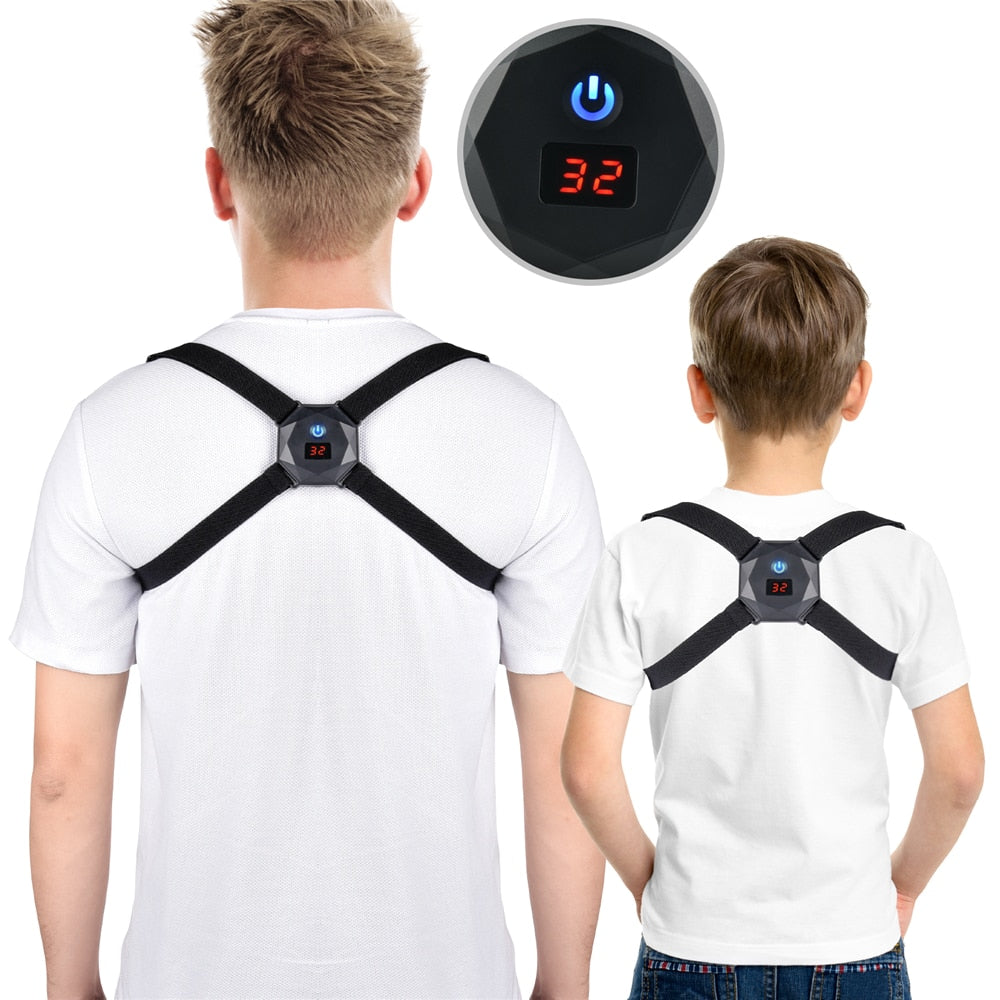 Smart Vibration Back Posture Corrector Reminder Shoulder Training Belt