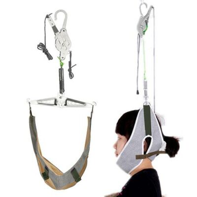 Pain Relief Hanging Neck Stretcher Neck Cervical Traction Stretch Gear Brace Kit