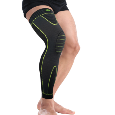 Long Compression Leg Sleeve & Knee Support Stabilizer Brace