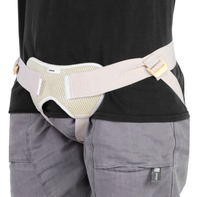 Inguinal Hernia Truss Support Adjustable Belt - 2 Free Pads Included