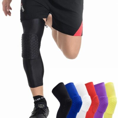 Padded Compression Knee Sleeves - Basketball, Wrestling & Volleyball HexPads!