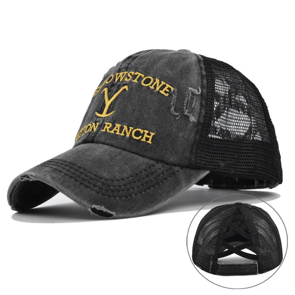 Yellowstone Hat | Dutton Ranch | Yellowstone Season 4 | Embroidered Cap | Distressed Baseball Cap