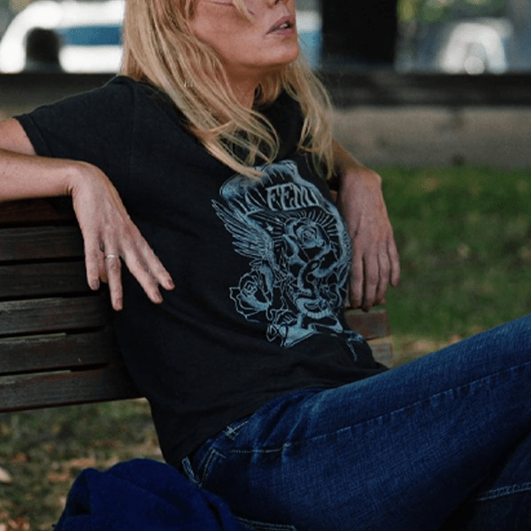 La Femme T-shirt worn by Beth Dutton Beth Dutton Yellowstone Snake And Rose Dark Art Tshirt
