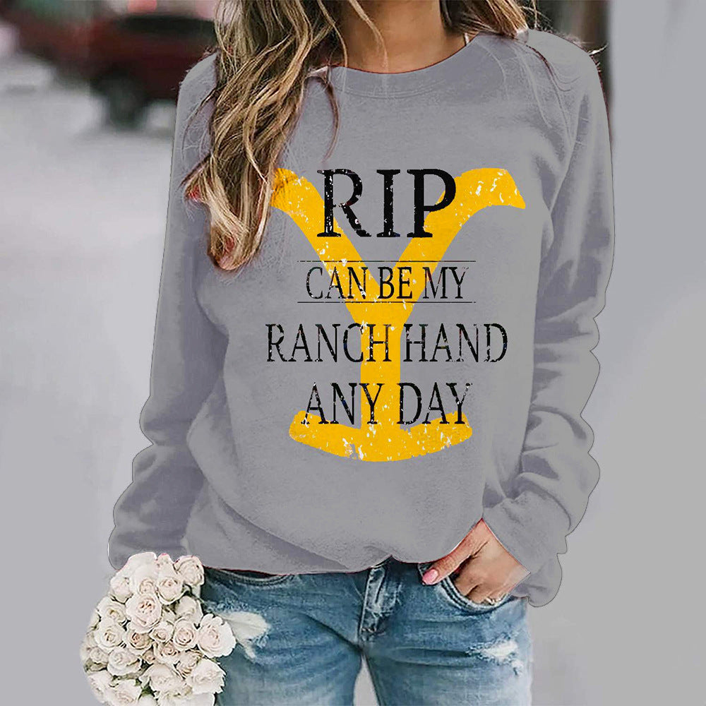 Womens Yellowstone Rip Can Be My Ranch Hand And Day Sweatshirts
